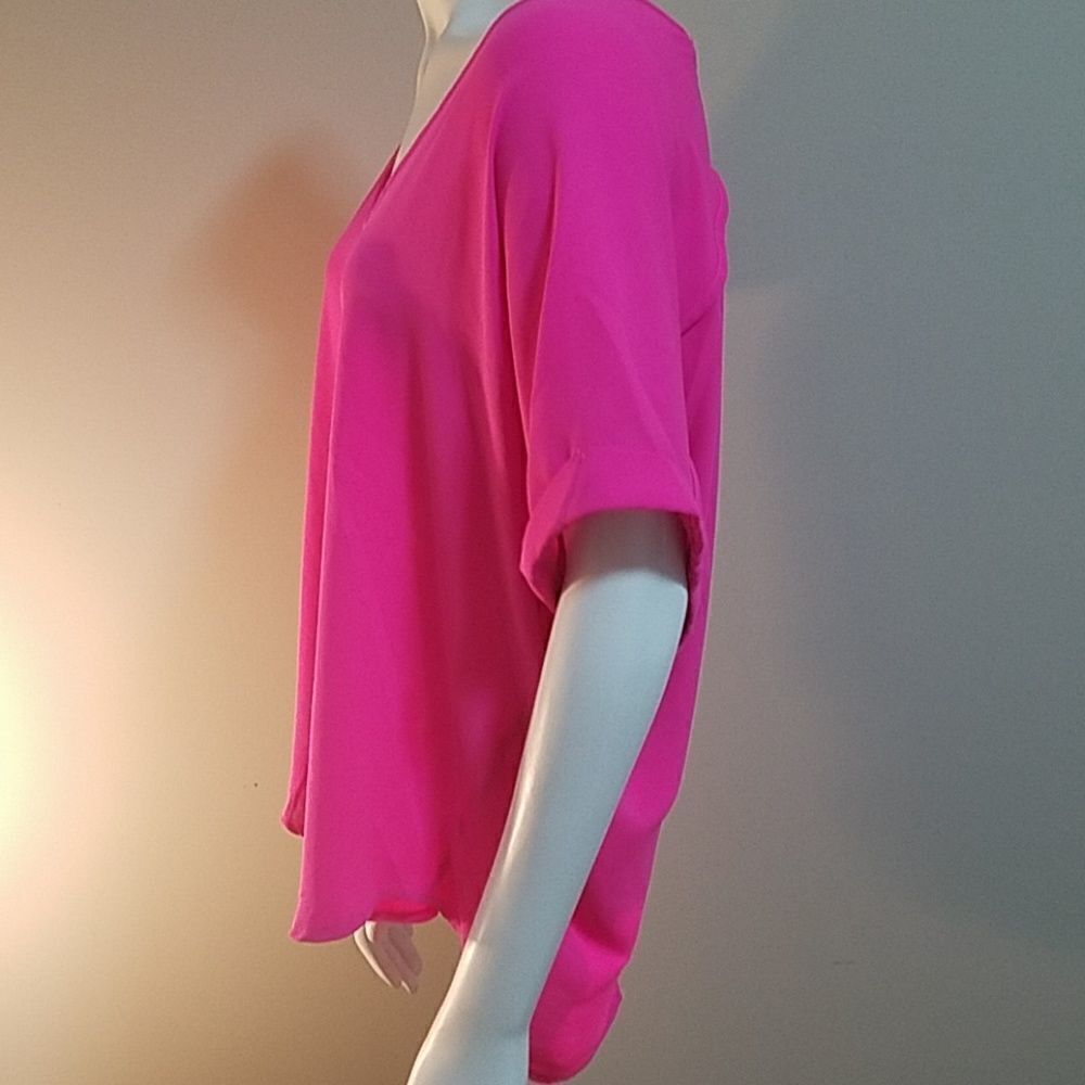 Lush Pink Polyester Top (Small) - Picture 3 of 6